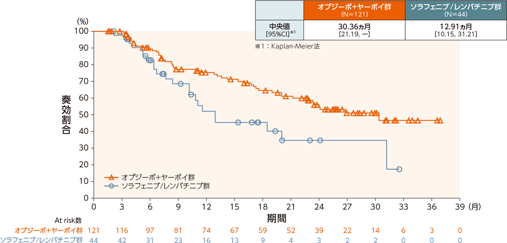 DORのKaplan-Meier曲線